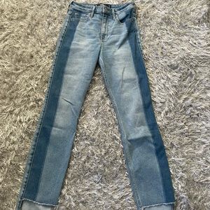 Ultra high rise Hollister skinny ankle jeans